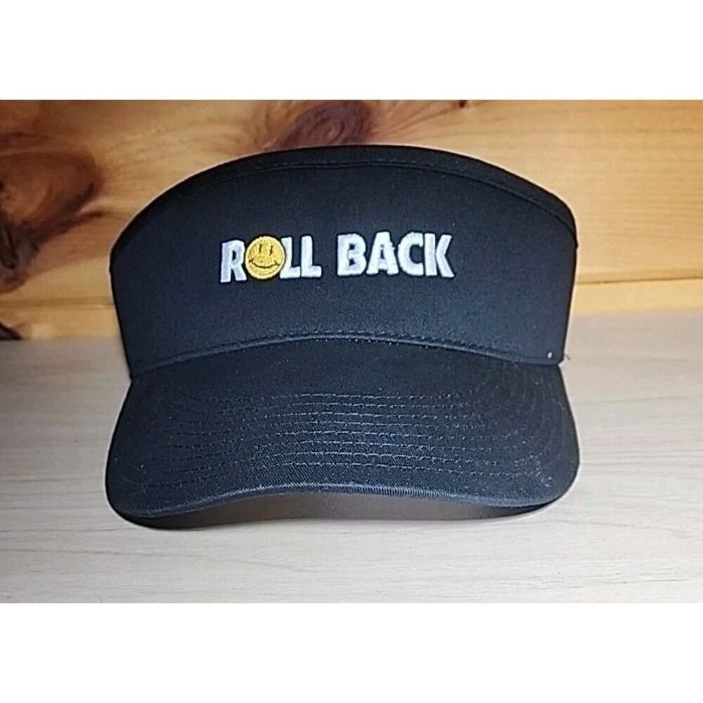 Walmart Rollback Employee Visor Prop Smiley Face Adjustable